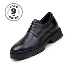 Sapato Selvi - Aumenta Altura 9 cm - Preto - Masculino - Eleva